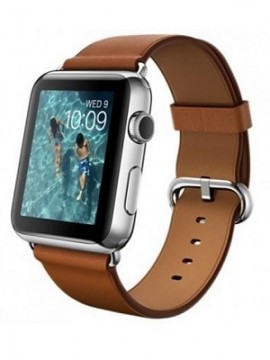 Apple Watch 42mm Stainless Steel Case with Saddle Brown Classic Buckle (MLC92) - Новый распечатанный