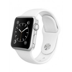 Apple Watch 38mm Stainless Steel with White Sport Band (MJ302) CPO - Новый распечатанный