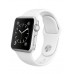 Apple Watch 38mm Stainless Steel with White Sport Band (MJ302) CPO - Новый распечатанный