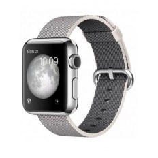 Apple Watch 38mm Stainless Steel Case with Pearl Woven Nylon (MMFH2 ) - Новый распечатанный