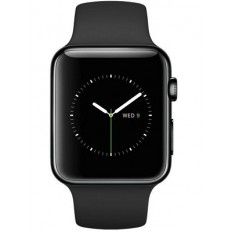Apple Watch 42mm Space Black Stainless Steel Case with Black Sport Band (MLC82) - Новый распечатанный