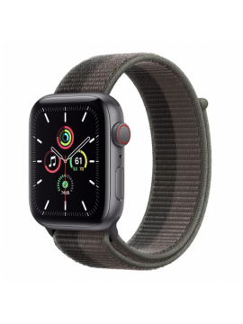 Apple Watch SE GPS + Cellular 44mm Space Gray Aluminum Case w. Tornado/Gray S. Loop (MKRT3)