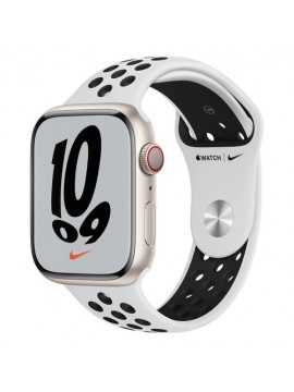 Apple Watch Nike Series 7 LTE 45mm Starlight A. Case w. Pure P./Black Nike S. Band (MKJK3)