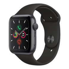 Apple Watch Series 5 GPS 40mm Space Gray Aluminum w. Black b.- Space Gray Aluminum (MWV82)