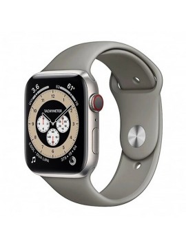 Apple Watch Series 6 GPS + Cellular 44mm Titanium Case with M/L Light Gray Sport Band (M0H23)