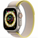 Apple Watch Ultra GPS + Cellular 49mm Titanium Case with Yellow/Beige Trail Loop - S/M (MNHD3/MNHK3)