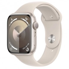 Apple Watch Series 9 GPS 41mm Starlight Aluminum Case w. Starlight Sport Band - M/L (MR8U3)