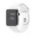 Apple Watch 42mm Stainless Steel Case with White Sport Band (MJ3V2) - Новый распечатанный