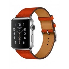 Apple Watch Hermes 42mm Series 2 Stainless Steel Case with Feu Epsom Leather Single Tour (MNQ22) - Новый распечатанный