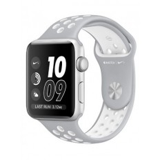 Apple Watch Nike+ 38mm Silver Aluminum Case with Silver/White Nike Sport Band (MNNQ2) - Новый распечатанный