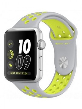 Apple Watch Nike+ 42mm Silver Aluminum Case with Flat Silver/Volt Nike Sport Band (MNYQ2) - Новый распечатанный