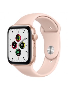 Apple Watch SE GPS 40mm Gold Aluminum Case w. Pink Sand Sport B. (MYDN2)