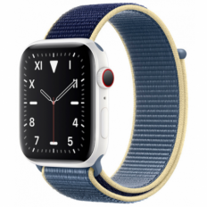 Apple Watch Series 5 LTE 40mm White Ceramic w. Alaskan Blue Sport l. (MX5V2)