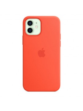 Silicone Case with Animation & MagSafe iPhone 12 / 12 Pro Electric Orange